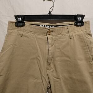 Perry Ellis Boys Size 18 Shorts Soft‎ Waist Khaki Chino Pull-on